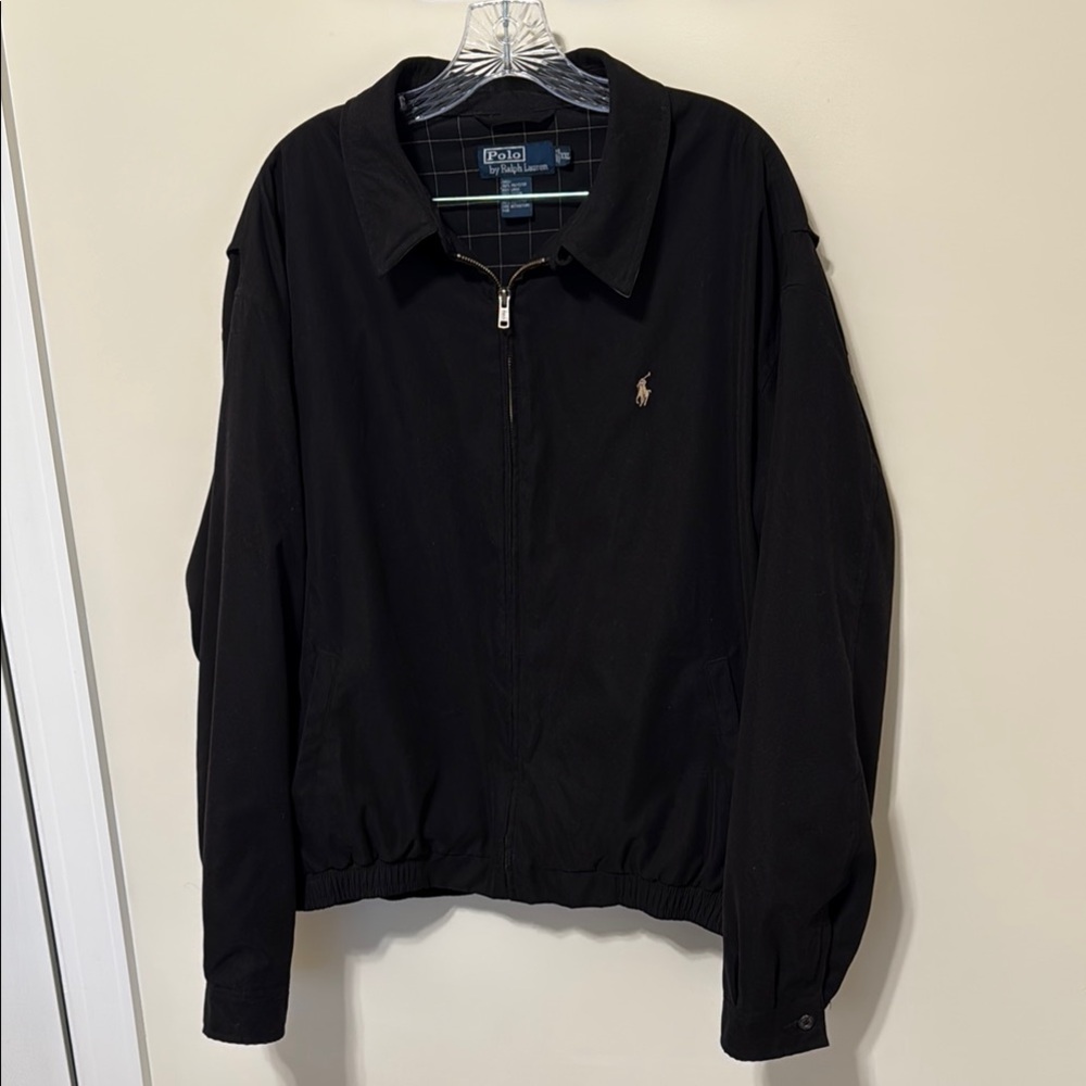 Polo by Ralph Lauren Men’s Black Lightweight Shirt Jacket/Windbreaker / Size XXL